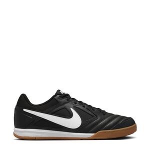 Nike Black Indoor Soccer Shoes with White Swoosh